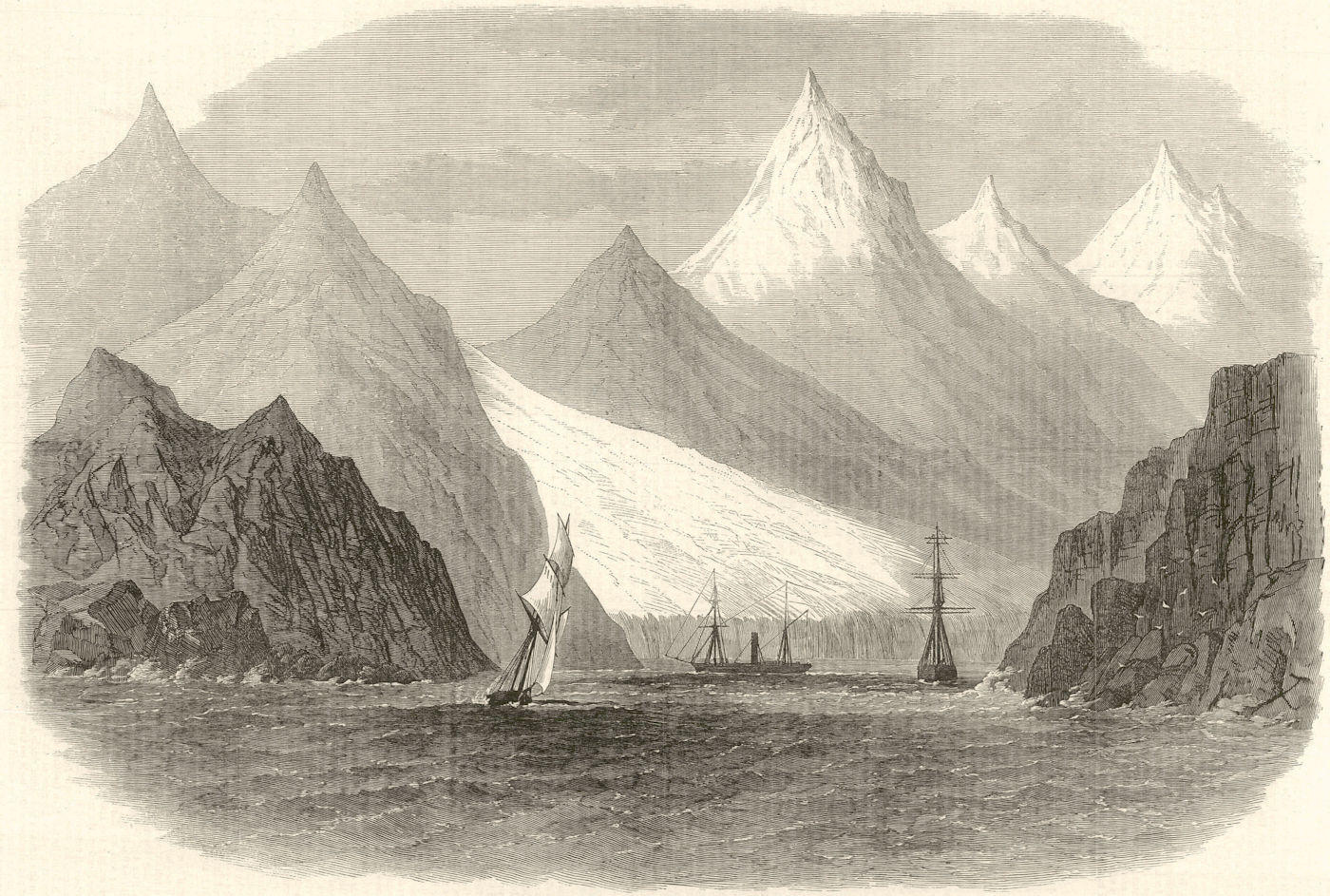 Associate Product Swedish expedition at Green Harbour, Spitsbergen. Norway Grønfjorden 1872