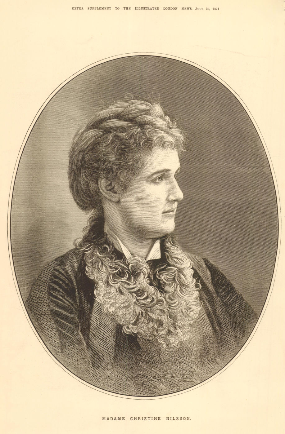 Associate Product Christina Nilsson, Countess de Casa Miranda. Swedish operatic soprano 1874