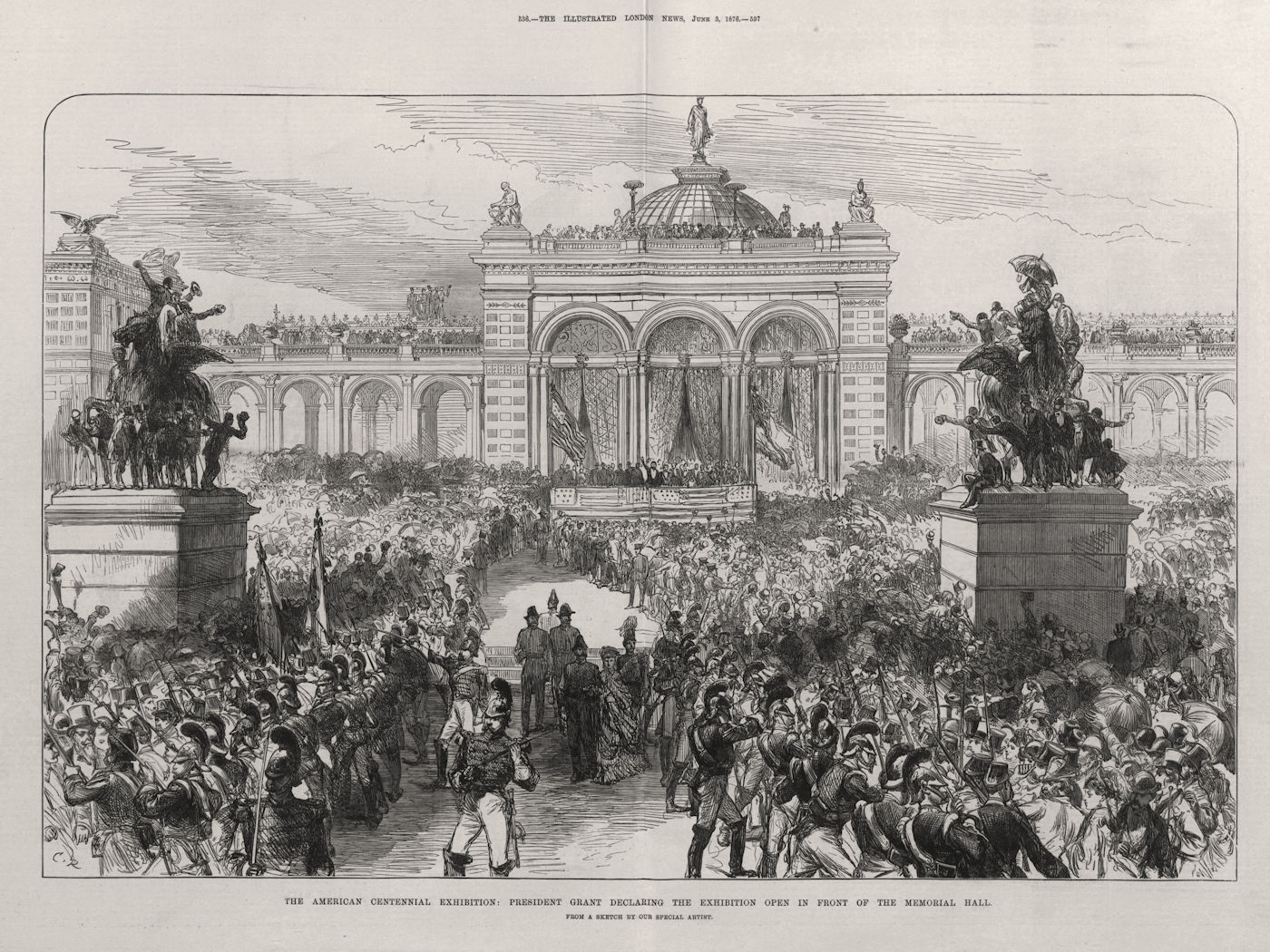 President Grant opening the American Centennial Exhibition, Philadelphia 1876