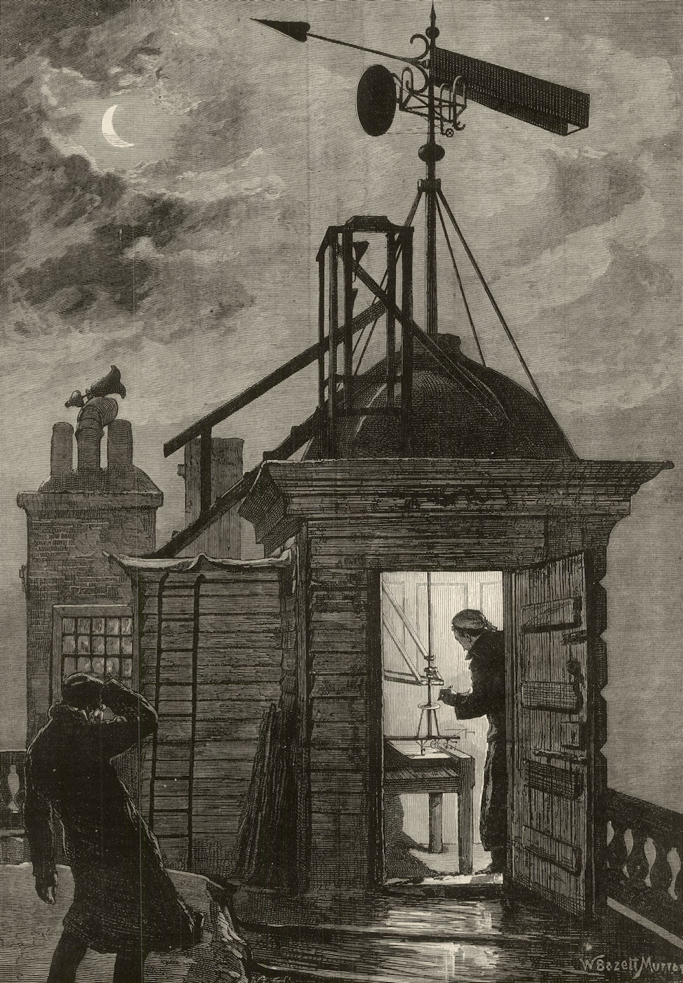 Measuring the wind: A sketch at the Royal Observatory, Greenwich. London 1880