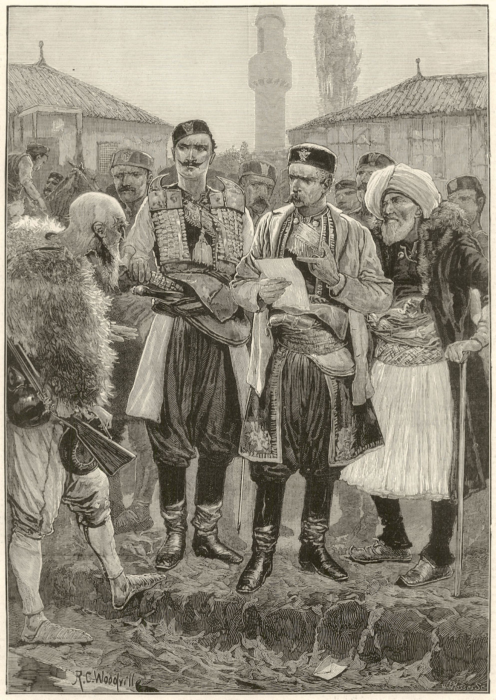 The Albanian Question: Montenegrin Minister of War at Podgorica. Montenegro 1880
