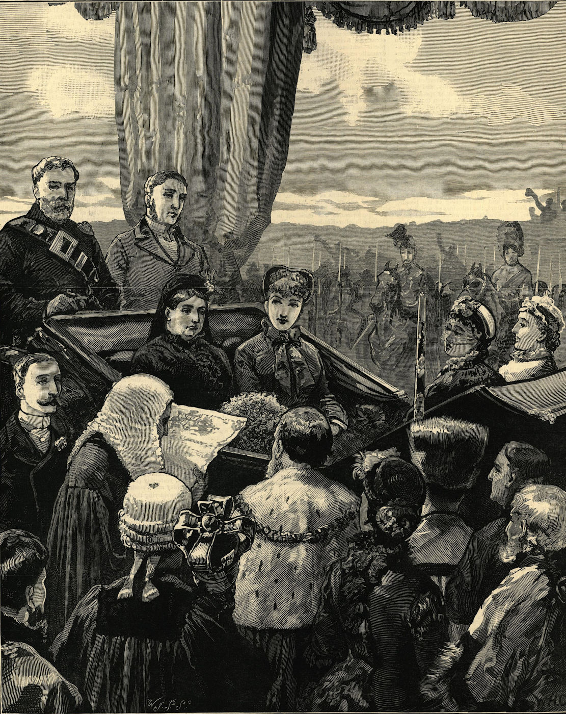 Associate Product Queen Victoria receiving the Corporation's address. Epping Forest, Essex 1882
