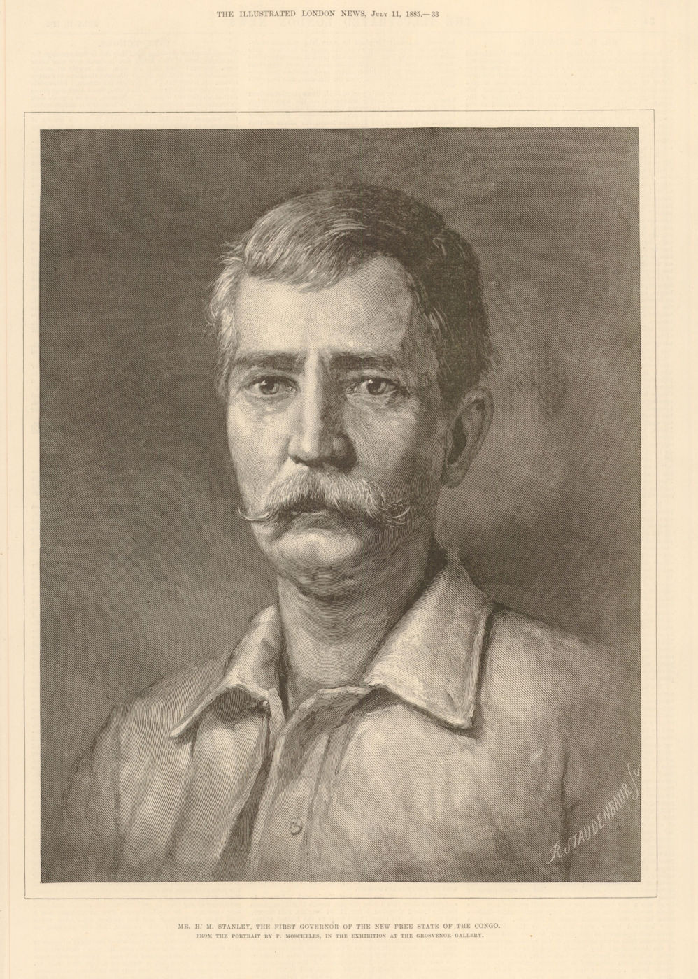 Henry Morton Stanley, first Governor of the new Free State of the Congo 1885