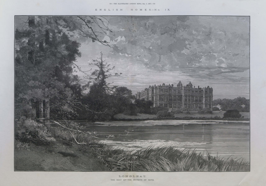 Associate Product Longleat - the seat of the Marquis of Bath. Wiltshire. Historic Houses 1887