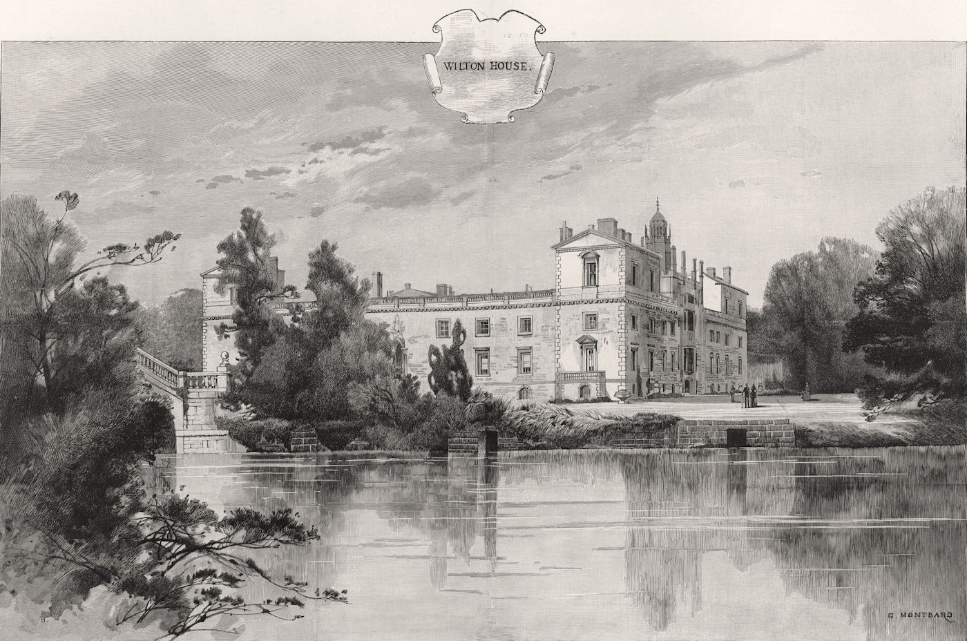 Associate Product Wilton House: The seat of the Earl of Pembroke. Wiltshire. Historic Houses 1887