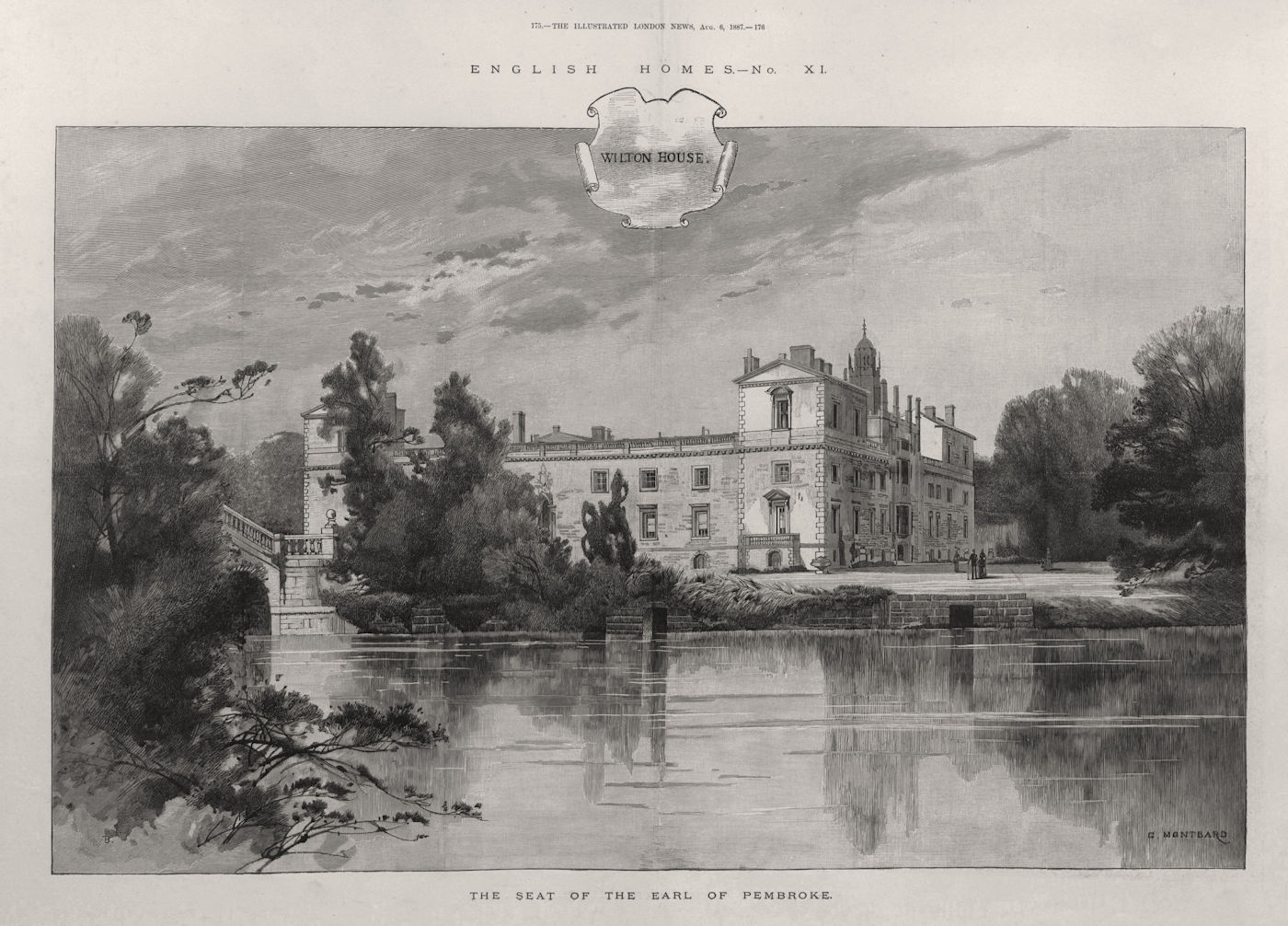 Associate Product Wilton House: The seat of the Earl of Pembroke. Wiltshire. Historic Houses 1887
