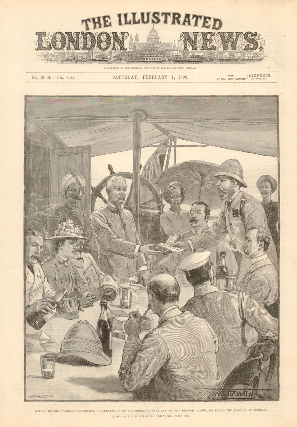 Stanley Expedition: Order of Zanzibar British Consul Katoria Mombasa Kenya 1890