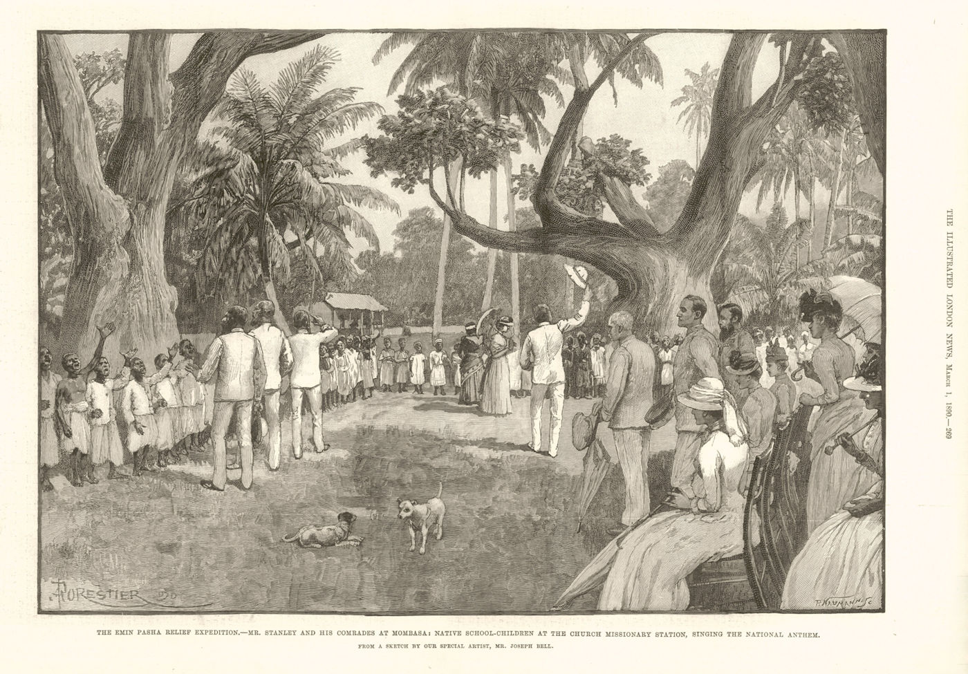 Emin Pasha Relief Expedition. Stanley Mombasa Church Missionary Stn Kenya 1890