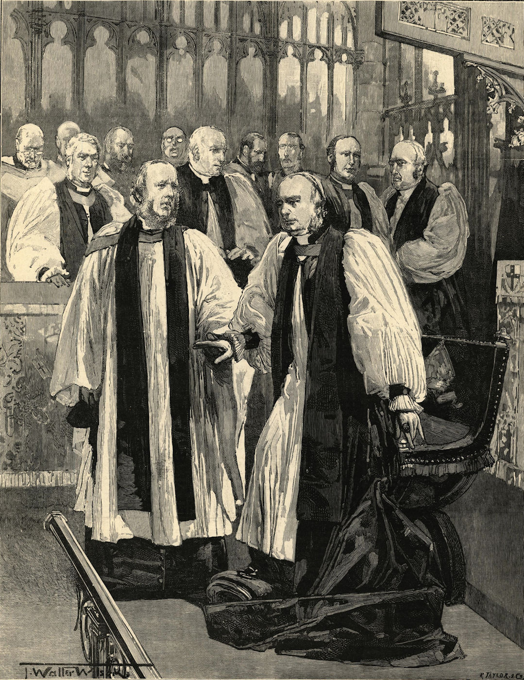 Installation of the Archbishop of York in York Minster. The Dean 1891