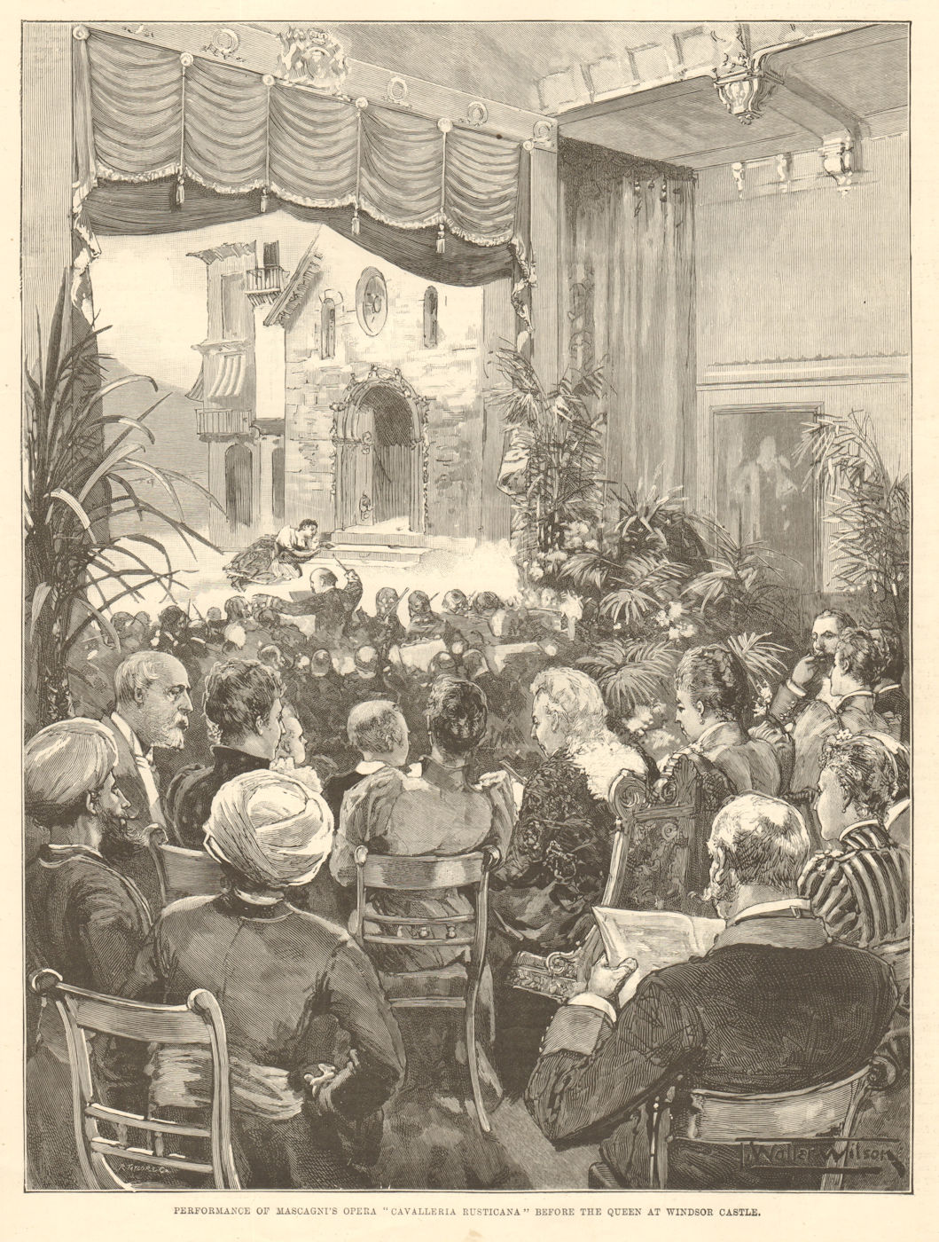Mascagni's opera "Cavalleria rusticana", for Queen Victoria, Windsor Castle 1891
