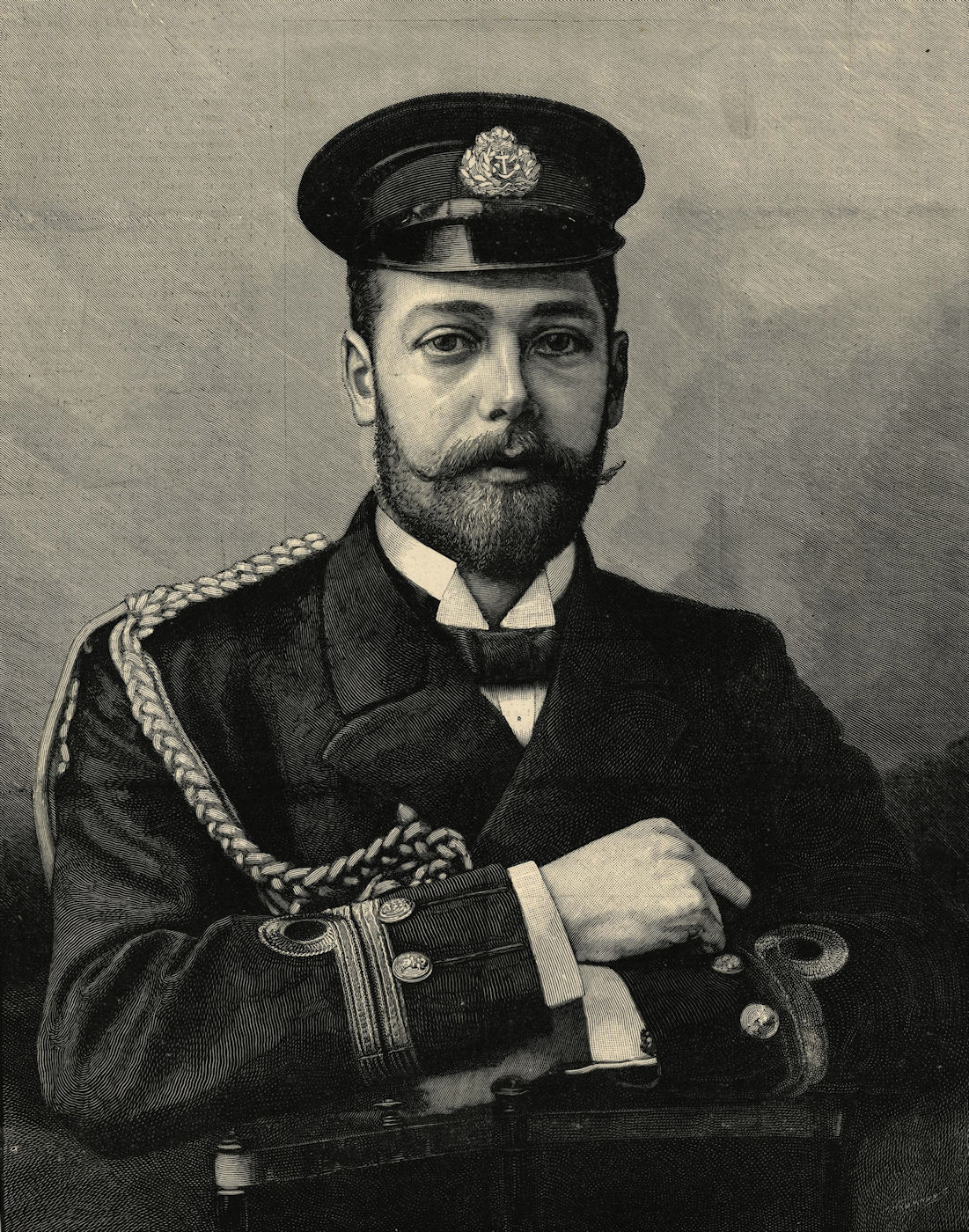 Associate Product Prince George of Wales. Later King George V. Royalty 1892 ILN full page print