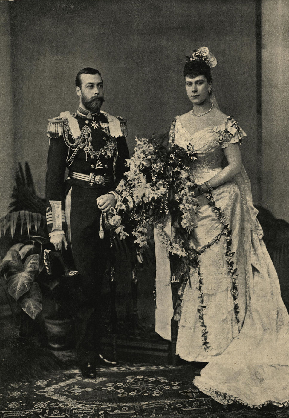 Associate Product The Duke & Duchess of York. Later King George V. Royalty 1893 antique ILN page
