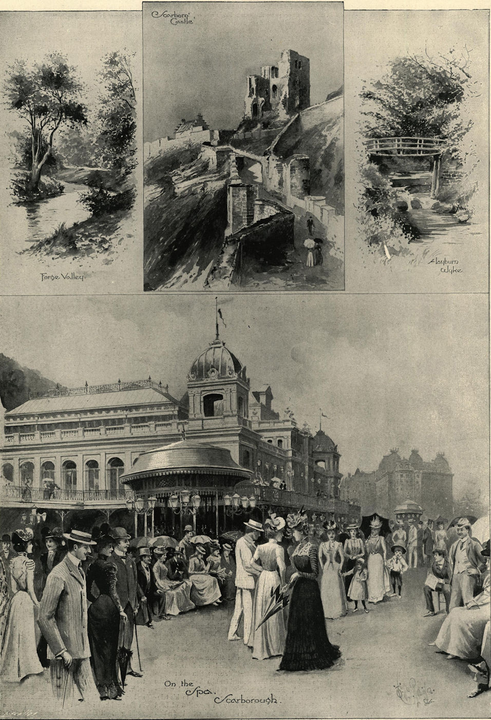 Holiday haunts: Scarborough, queen of northern watering places. Yorkshire 1899