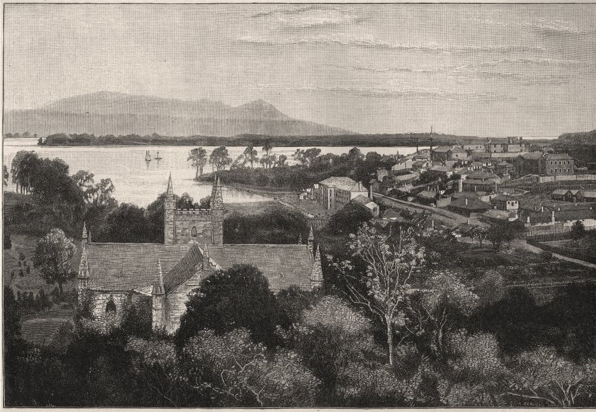 Port Arthur. Hobart. Australia 1890 old antique vintage print picture