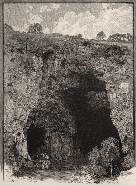 The Kiandra Caves. Australia 1890 old antique vintage print picture