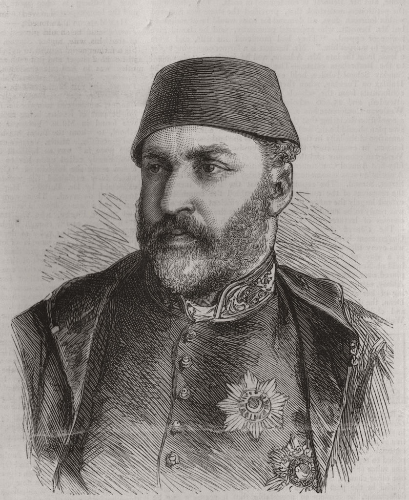 Associate Product TURKEY. Abdülaziz I. Abd-Ul-Aziz, Sultan. Deposed 1876. Committed suicide 1876
