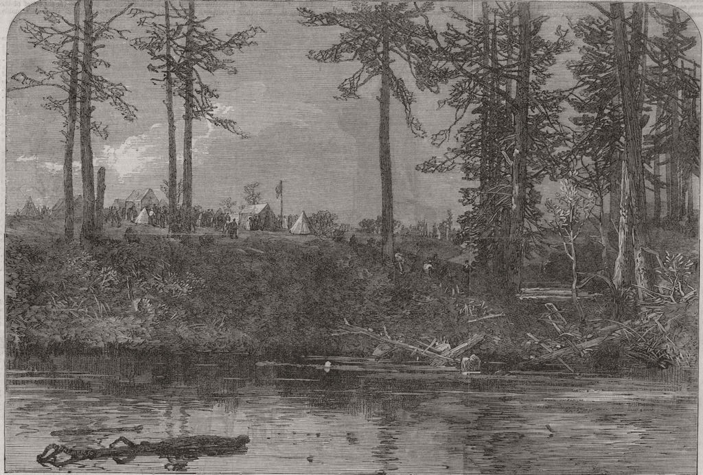 CANADA. First breaking ground for the Lake Huron and Ontario ship canal 1866