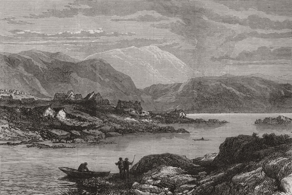 GREENLAND. View in Greenland 1875 old antique vintage print picture