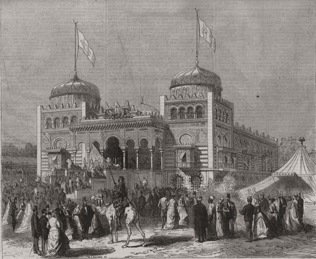 Associate Product TUNISIA. Palace of the Bey of Tunis; Palais de son Altesse le Bey de Tunis 1867