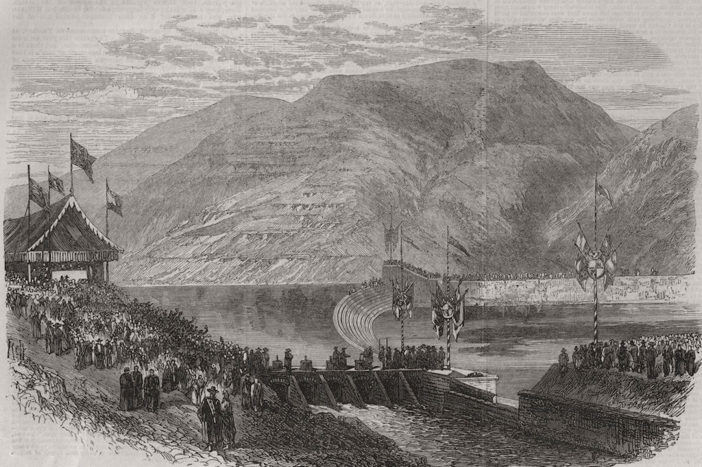 SPAIN. Opening of the Henares canal of the Iberian Irrigation Company 1867