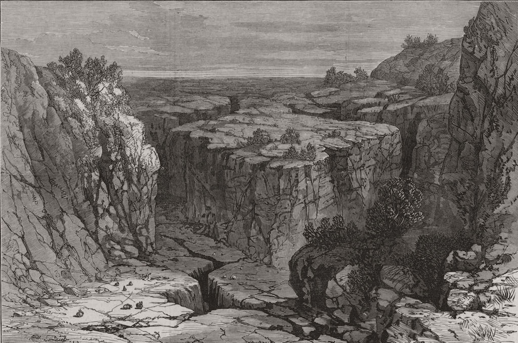 Associate Product OREGON. The Modoc War. The Modoc Indian War. The Lava Beds, Oregon 1873 print