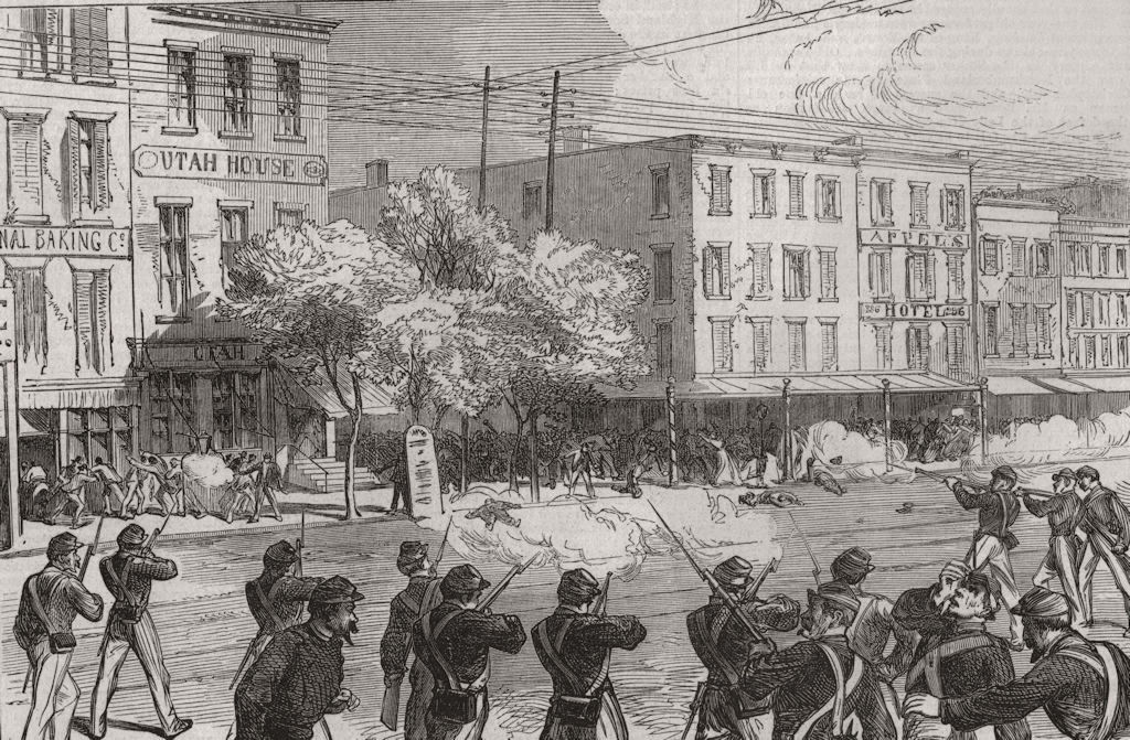 Associate Product NEW YORK. New York Irish Orange Riots. The Irish Orange Riots in New York 1871