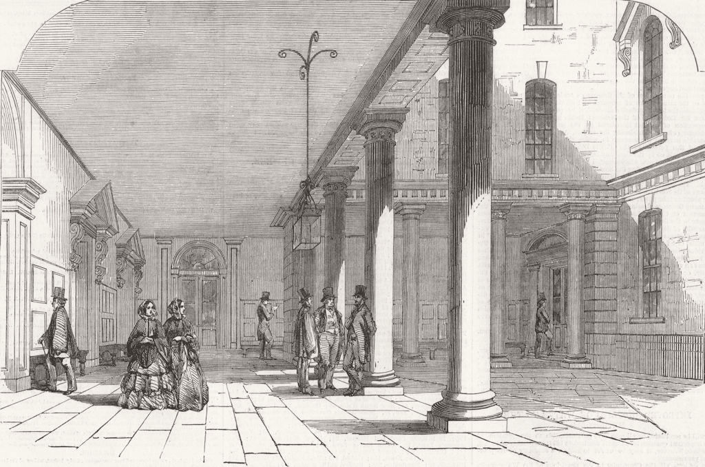 Associate Product CITY OF LONDON. The South Sea House, Threadneedle-Street-the Quadrangle 1855
