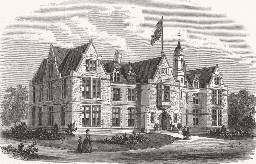 Associate Product HAMPSTEAD. The Sailors' daughters' home, opened by Prince Arthur 1869 print