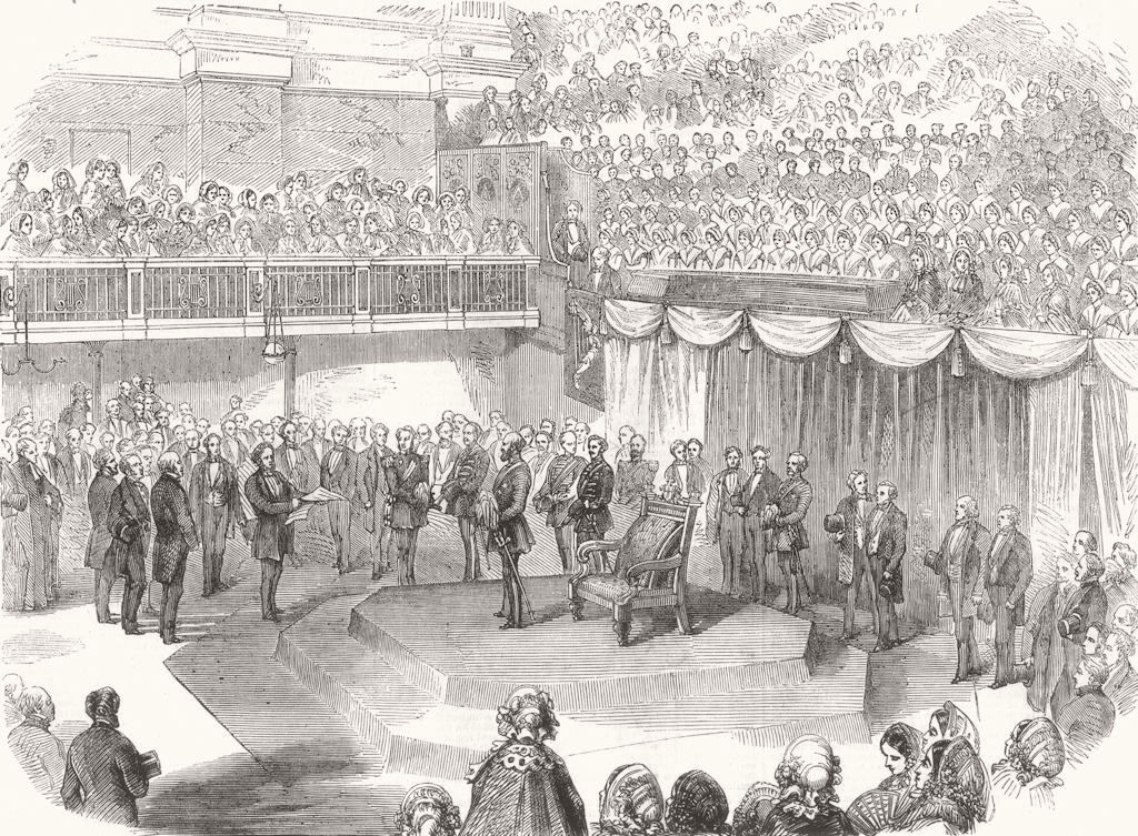 BIRMINGHAM. Address to the HRH The Duke Of Cambridge, in the Town Hall 1857