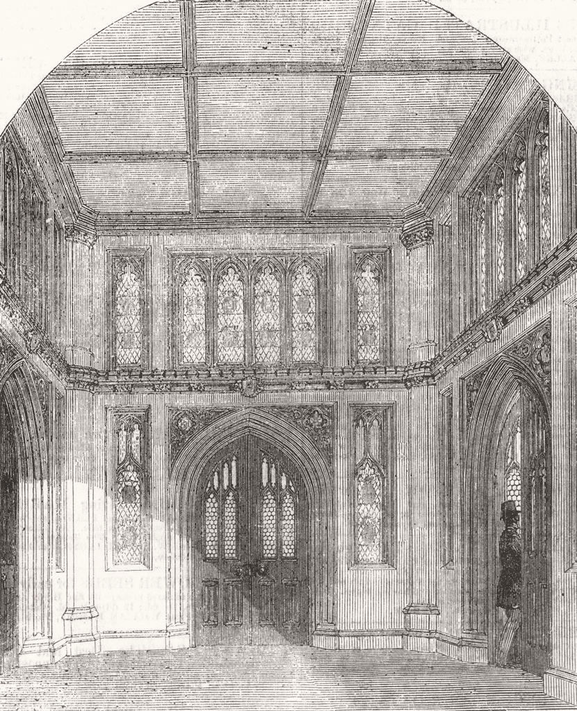 Associate Product PALACE OF WESTMINSTER. Vestibule to the Library of the House of Commons 1857
