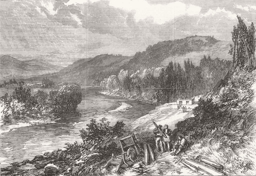 DEESIDE. Inlet of the Aberdeen new waterworks. Scotland 1866 old antique print