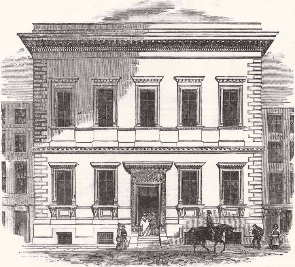 JERMYN STREET. The new Museum Of Practical Geology. London 1851 old print
