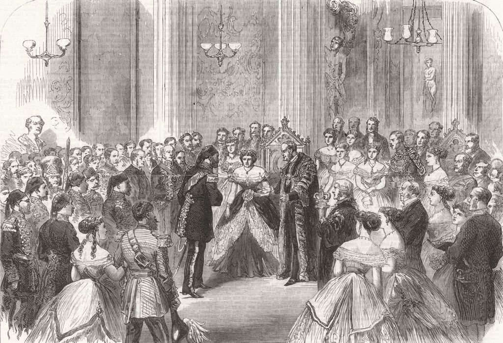 Associate Product THE MANSION HOUSE. Reception of the Viceroy of Egypt by the Lord Mayor 1867