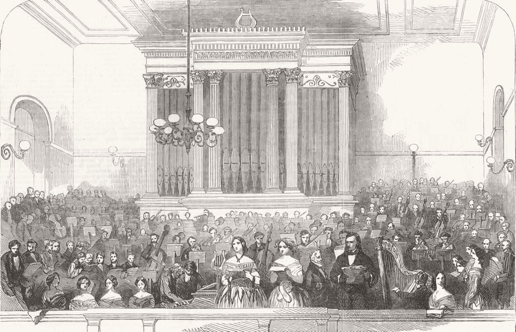 GLOUCESTERSHIRE. The Gloucester Musical Festival-concert in the Shire-Hall 1853
