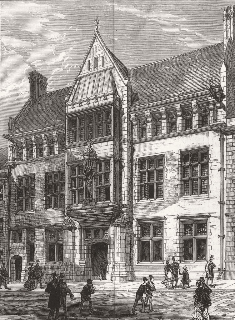 BERKSHIRE. Albert Institute of Windsor and Eton. Prince of Wales 1880 print