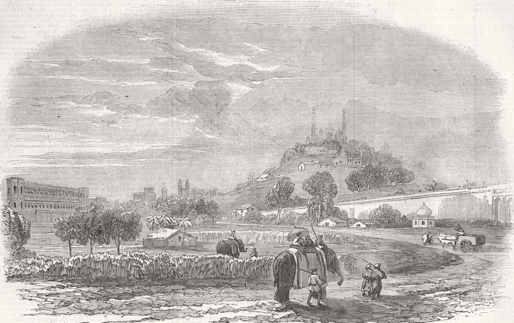 Associate Product INDIA. Lucknow, the Capital of Awadh 1856 old antique vintage print picture