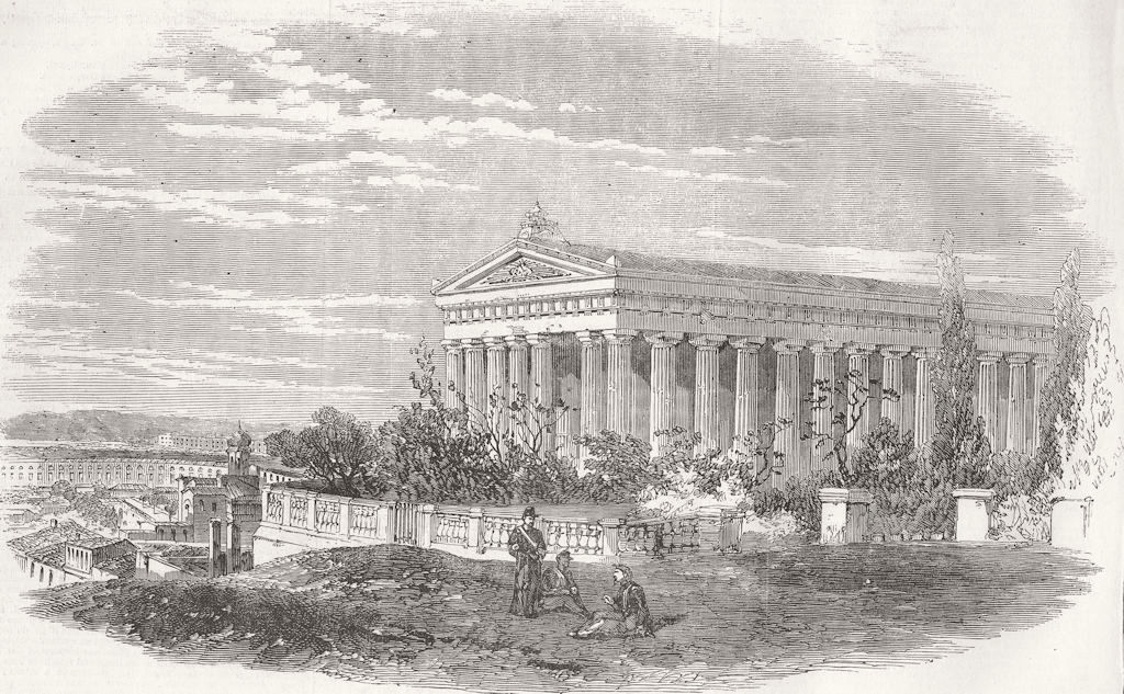 UKRAINE. Interior of Sevastopol-The Theatre 1855 old antique print picture
