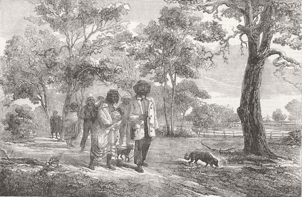 AUSTRALIA. Aborigines of Victoria 1856 old antique vintage print picture