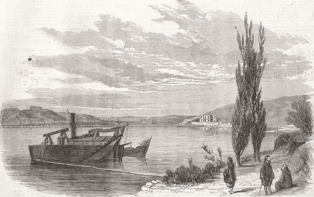 UKRAINE. Careening Bay-Sevastopol 1856 old antique vintage print picture