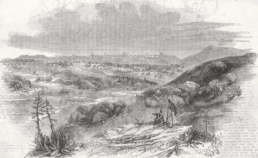 BRAZIL. Santarem-From an original Sketch 1851 old antique print picture
