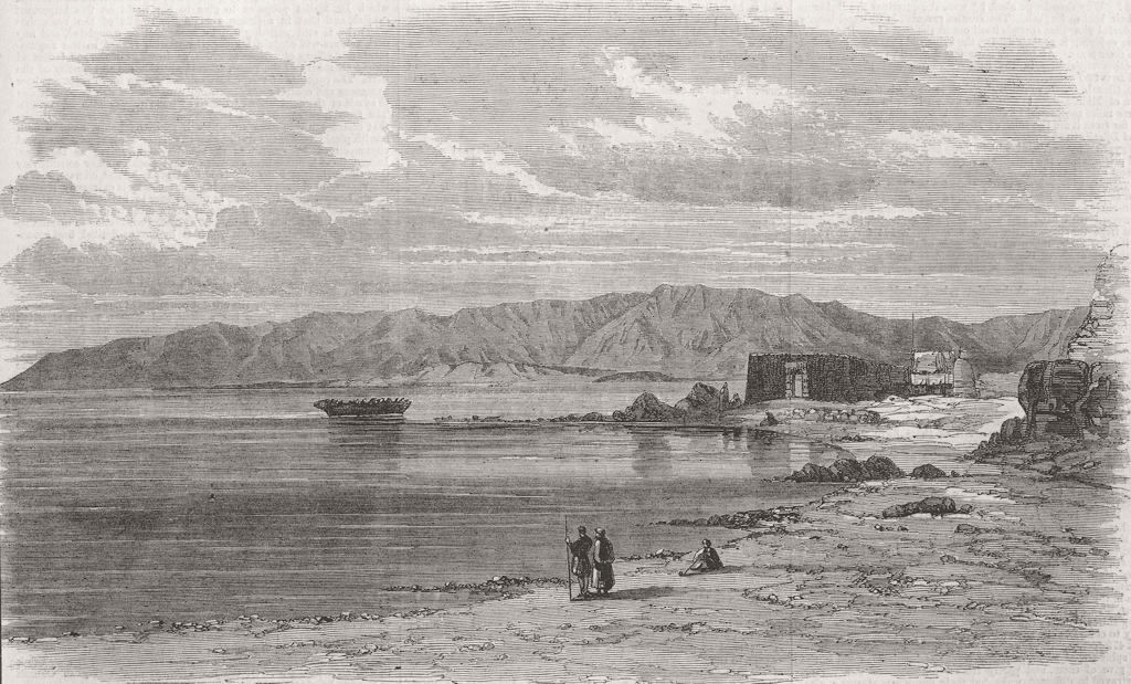 EGYPT. Suez 1862 old antique vintage print picture