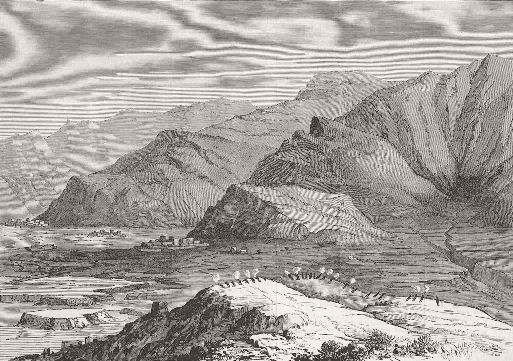PAKISTAN. Jowaki Expedition. The Surgosha Ridge 1878 old antique print picture