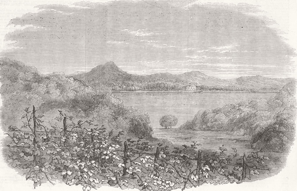 Associate Product TURKEY. Crimean War. Buyukdere Valley, & Beicos Bay 1856 old antique print