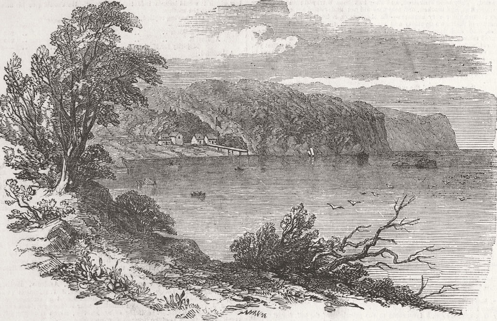CANADA. Mica Bay, Lake Superior 1850 old antique vintage print picture