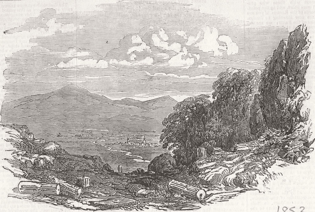 BULGARIA. Trajan's Gate, Near Ihtiman, In The Balkan 1853 old antique print