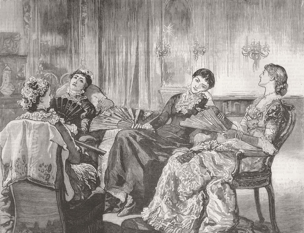 PRETTY LADIES. Not Duca di Crinola, Lady Frances 1882 old antique print