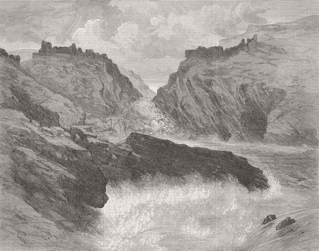 LANDSCAPES. Turner Gold Medal Prize Landscape 1866 antique print picture