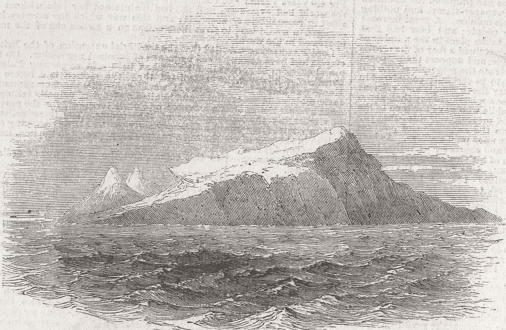 INDIAN OCEAN ISLANDS. Grey's Island 1855 old antique vintage print picture