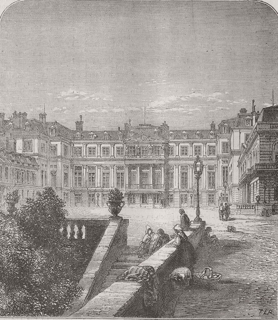 FRANCE. Château de St-Cloud. Ct 1870 old antique vintage print picture