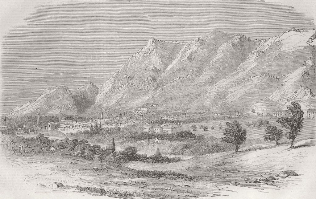 TURKEY. The city of Antioch 1860 old antique vintage print picture